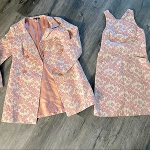VINTAGE Tara Jarmon 2 piece dress and pea coat sz 38-40